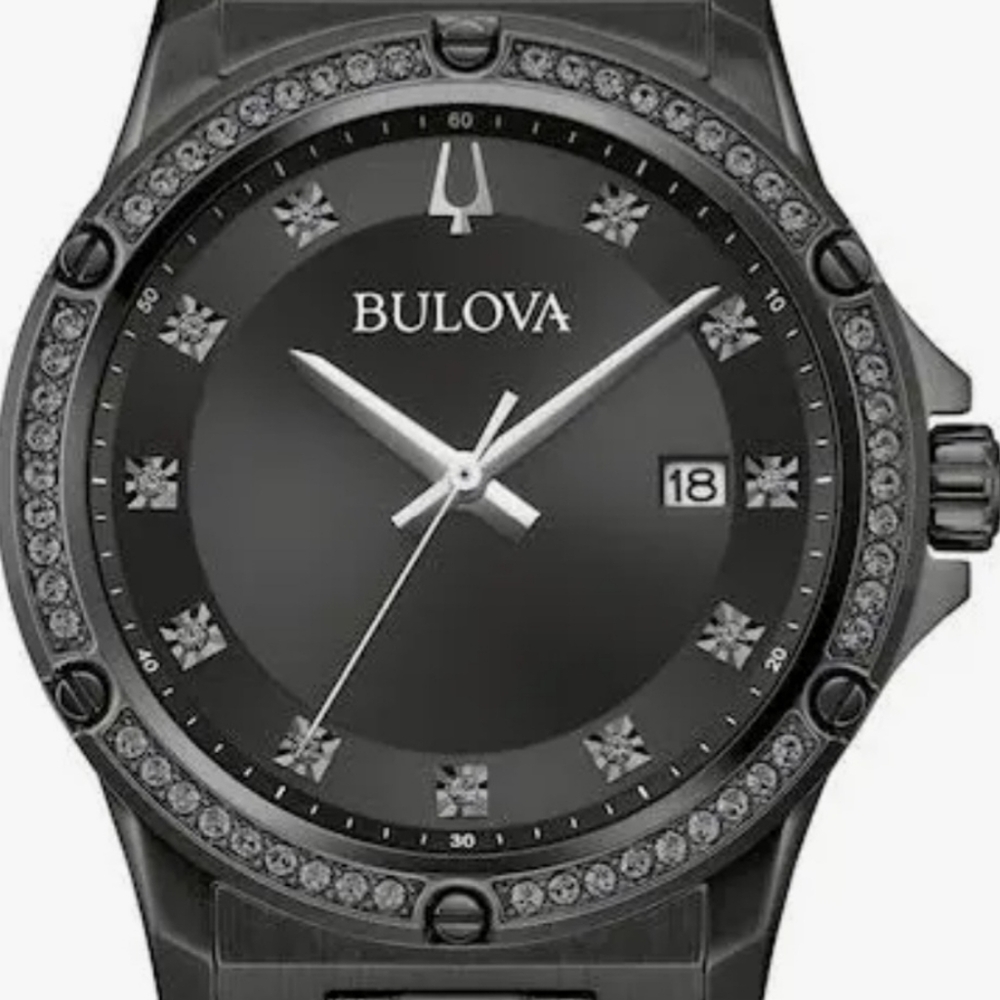 ***BRAND NEW*** Bulova Ion PVD  Stainless Steel Black Dial Watch - Picture 3 of 8